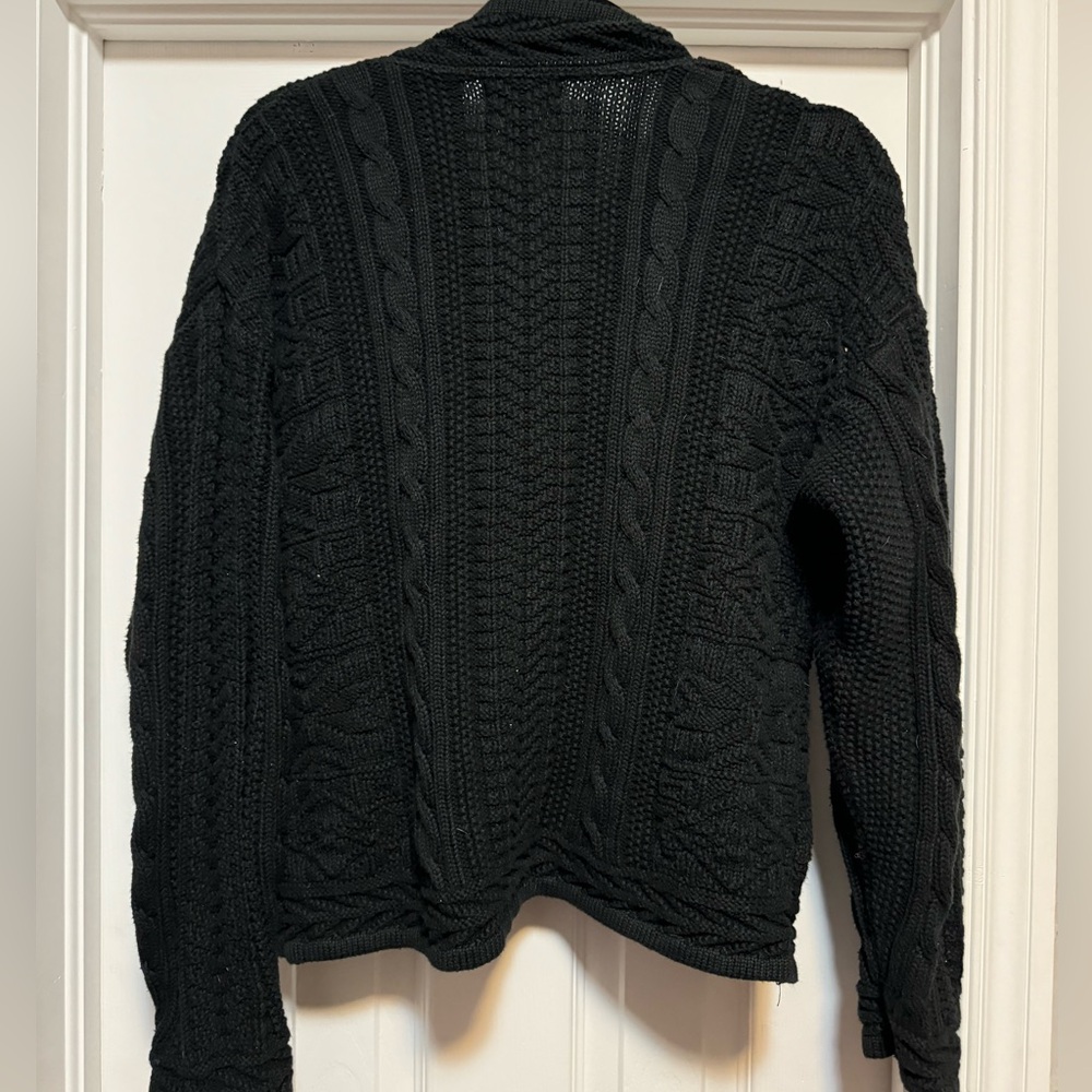 Button Down Black Sweater - image 3